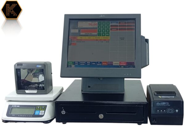 IBM E66 DOKUNMATİK KURUYEMİŞ MANAV KASAP BARKOD SİSTEM