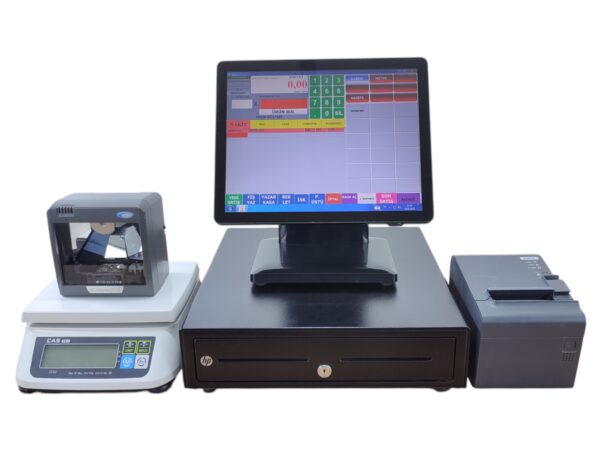PARTNER SP550 J1900 İŞLEMCİ KURUYEMİŞ MANAV KASAP BARKOD SİSTEM