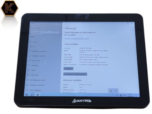 ANYPOS INTEL CORE I3 3.NESİL İŞLEMCİ 4GB RAM 120GB SSD POS PC