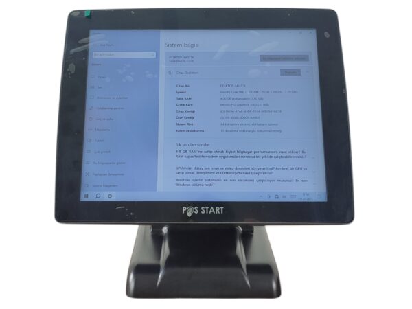 POSSTART INTEL CORE I3 2.NESİL İŞLEMCİ 4GB RAM 120GB SSD POS PC