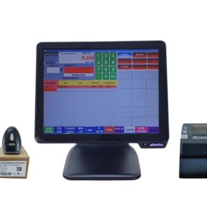 AFANDA DOKUNMATİK EKRAN PC KABLOSUZ OKUYUCU MARKET BARKOD SİSTEM
